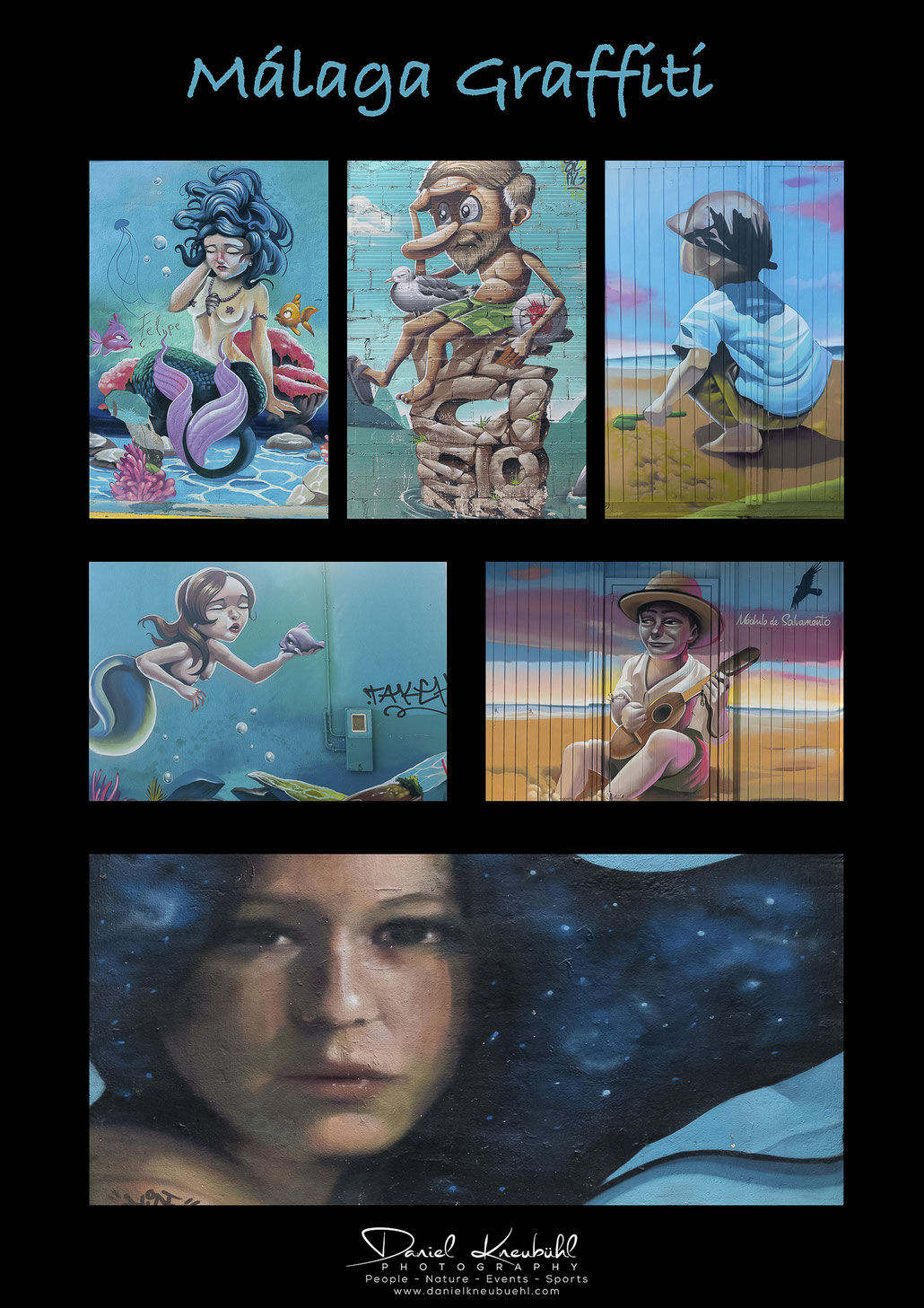 Moodboard, Málaga, Graffiti, Collage, Photographer/Fotograf: Daniel Kneubühl, www.danielkneubuehl.com