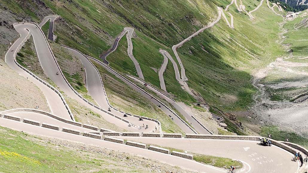 alpenpässe mit dem fahrrad in italien