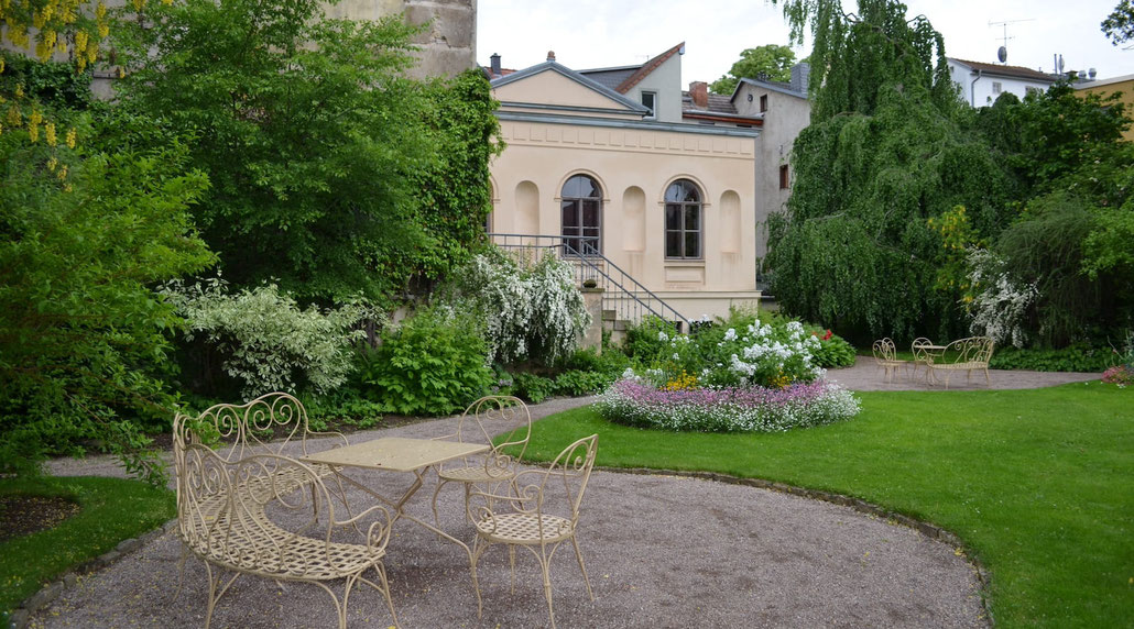 Der Garten am Kirms-Krackow-Haus in Weimar