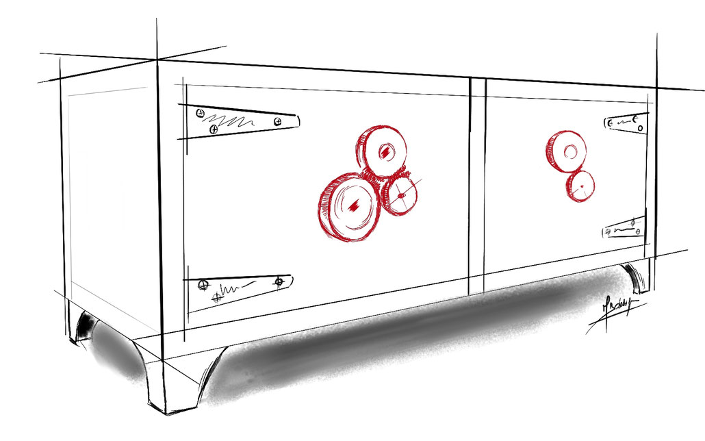 Etude, projectio et réalisation de votre escalier, verrière, mobilier sur mesure - Métal Bois Design