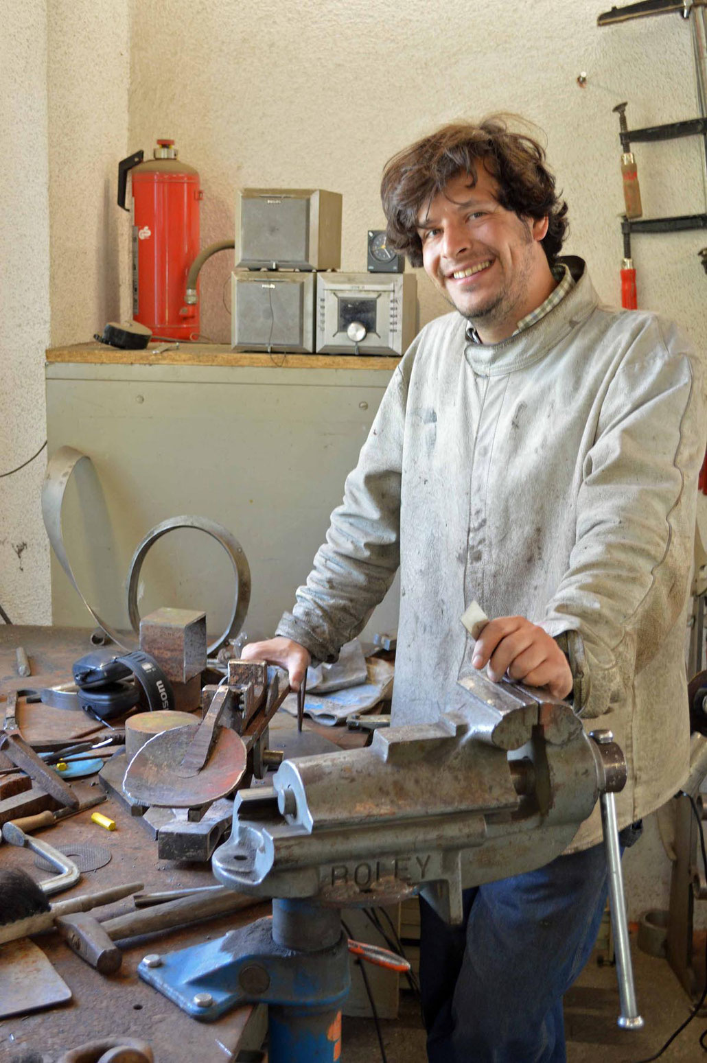 PABLO DE LABORDE-LASCARIS working in HEX´s studio in 2016