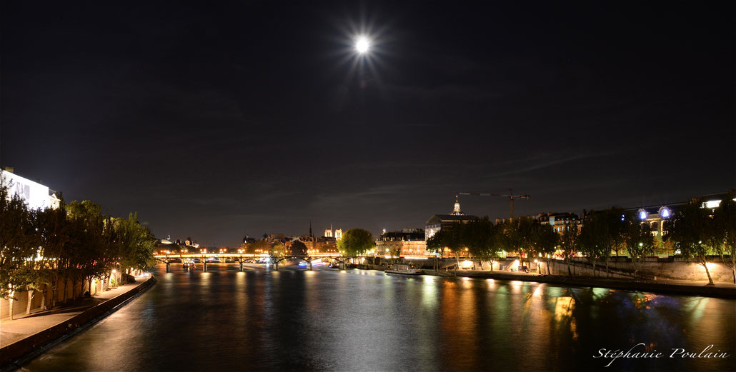 Le pont des arts entre jour et nuit...