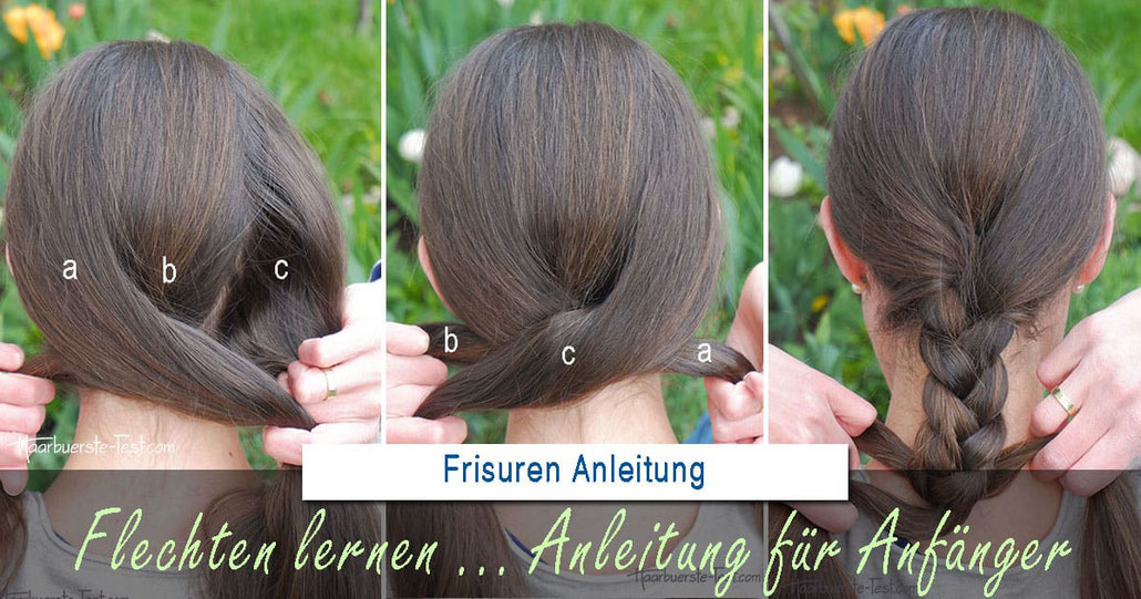 haare selber flechten für anfänger, zopf selber flechten