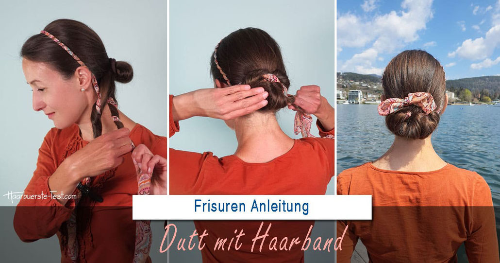 Haarband dutt, dutt mit haarband, haarband dutt anleitung, dutt mit haarband anleitung