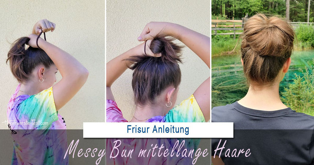 messy bun kurze haare, messy dutt kurze haare, messy bun mittellange haare, messy bun anleitung mittellange haare, messy bun schulterlange haare