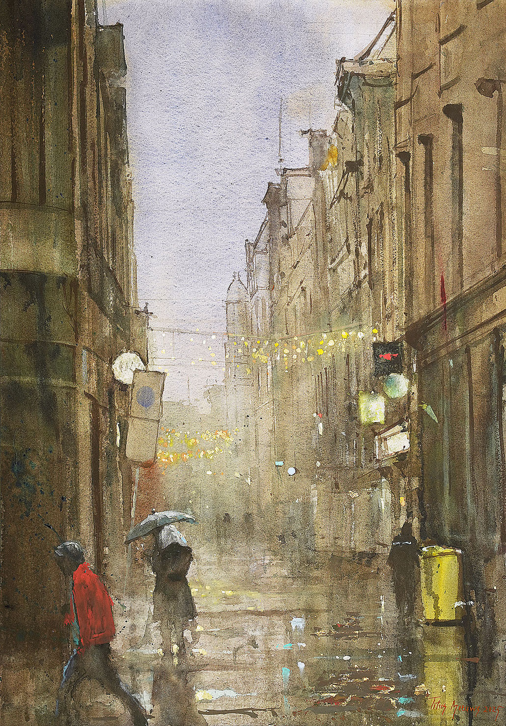 Schilderij Spuistraat Den Haag