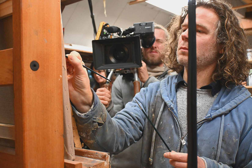 Titus Meeuws aan het werk