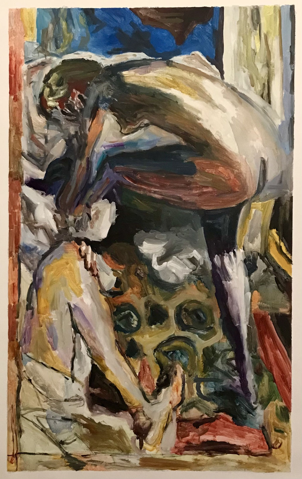 Untitled con Pierre Bonnard, oil on canvas cm 123x75, 2022