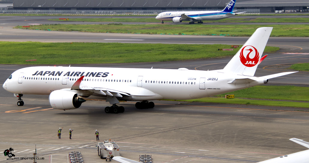 JA12XJ A350-941 536 Japan Airlines International @ Tokyo Haneda 07.2023 © Piti Spotter Club Verona