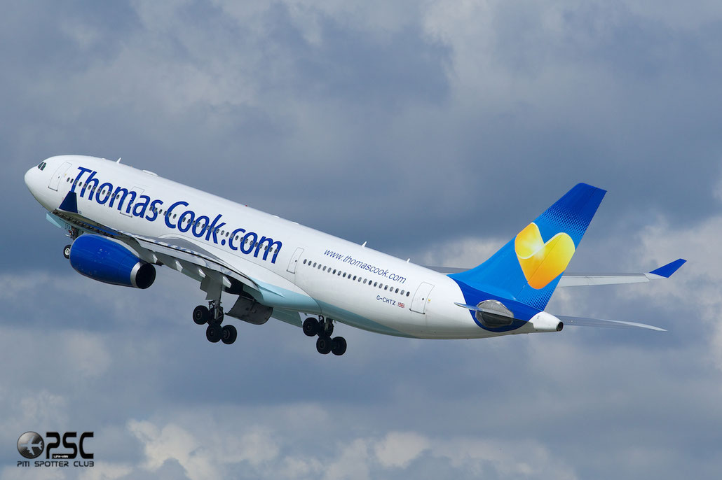G-CHTZ A330-243 398 Thomas Cook Airlines @ Manchester Airport 13.05.2014 © Piti Spotter Club Verona