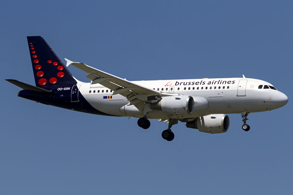 OO-SSK A319-112 1336 Brussels Airlines @ Venice Airport 18.06.2016 © Piti Spotter Club Verona