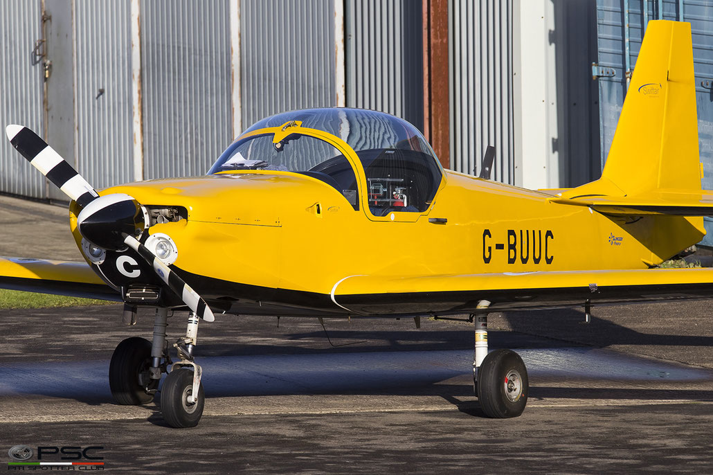 G-BUUC (1993 Slingsby T-67M Firefly Mk2 C/N 2113) @ Gloucestershire Airport 2017 © Piti Spotter Club Verona