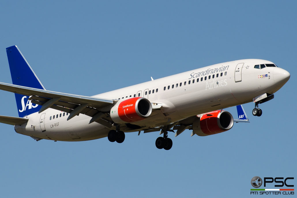 LN-RGF B737-86N 38038/4429 SAS Scandinavian Airlines - Scandinavian Airlines System @ Pisa Airport 08.07.2017 © Piti Spotter Club Verona