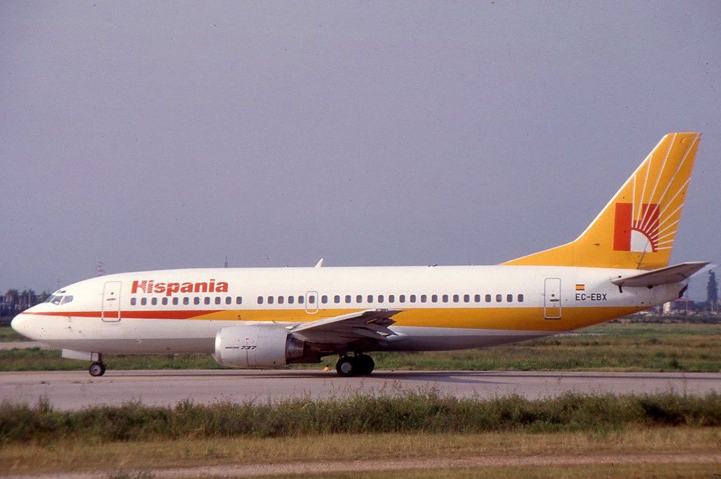 EC-EBX B737-3Y0 23747/1363 Hispania Líneas Aéreas © 2017 courtesy of Marco Ceschi - Piti Spotter Club Verona