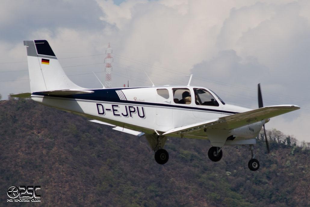 D-EJPU Beech F33A Bonanza BE33 @ Aeroporto di Bolzano © Piti Spotter Club Verona