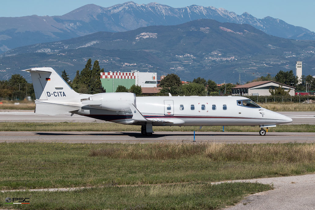 D-CITA Learjet 60 60-069 German Privat Jet Group - @ Aeroporto di Verona - 05/10/2016 © Piti Spotter Club Verona