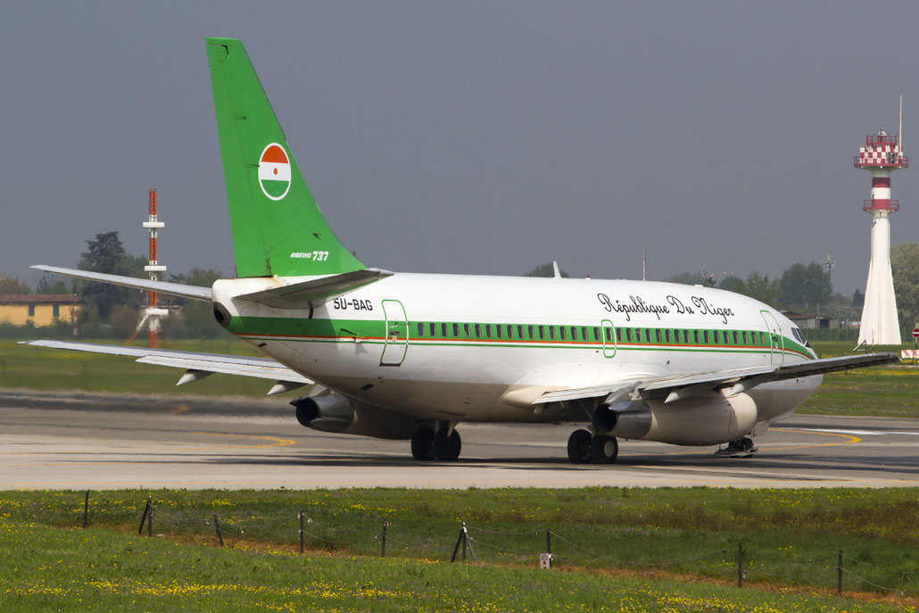 5U-BAG B737-2N9C 21499/513 Government of Niger @ Bologna Airport 06.04.2014 © Piti Spotter Club Verona