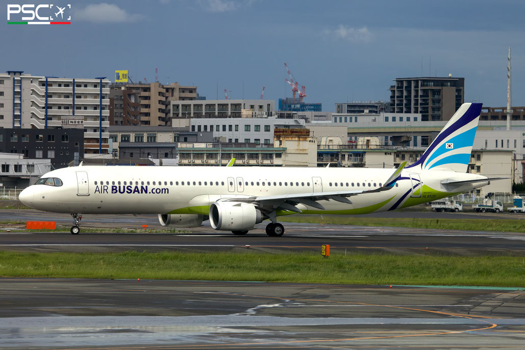 HL8525 Airbus A321-251NX 11687  LEAP-1A32  Air Busan (ICBC Leasing) 2024 @ Fukuoka 06.2024 © Piti Spotter Club Verona
