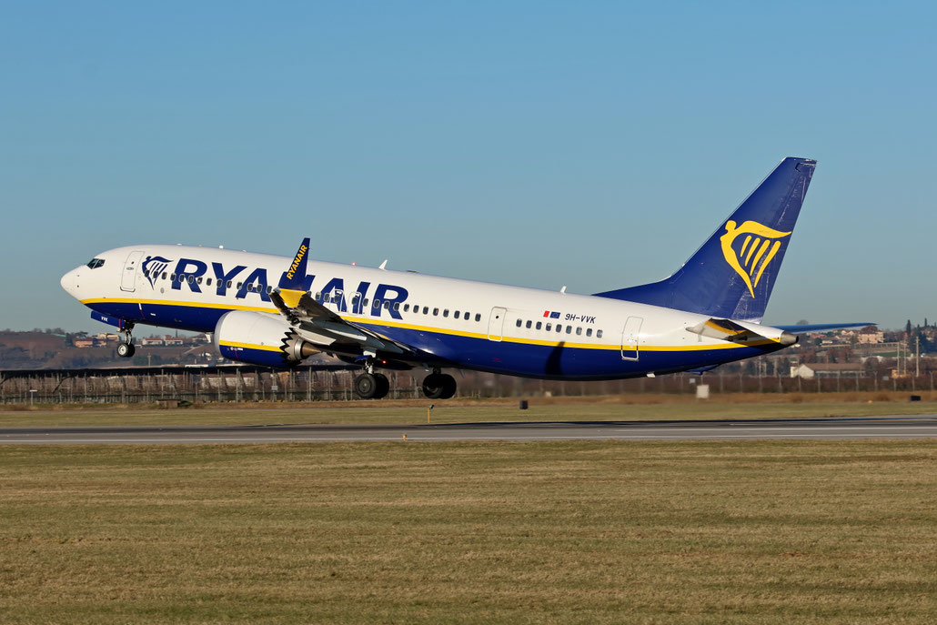 9H-VVK Boeing 737-8 MAX 200 62363 8711 LEAP-1B27  Malta Air>Ryanair 2023  @ Verona Villafranca 12 2025 © Piti Spotter Club Verona