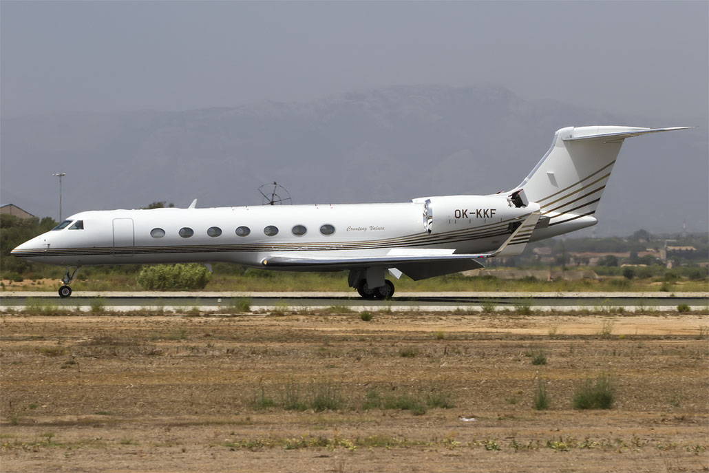 OK-KKF G550 5426 Grossman Jet Services @ Palma de Mallorca Airport 07.2014 © Piti Spotter Club Verona
