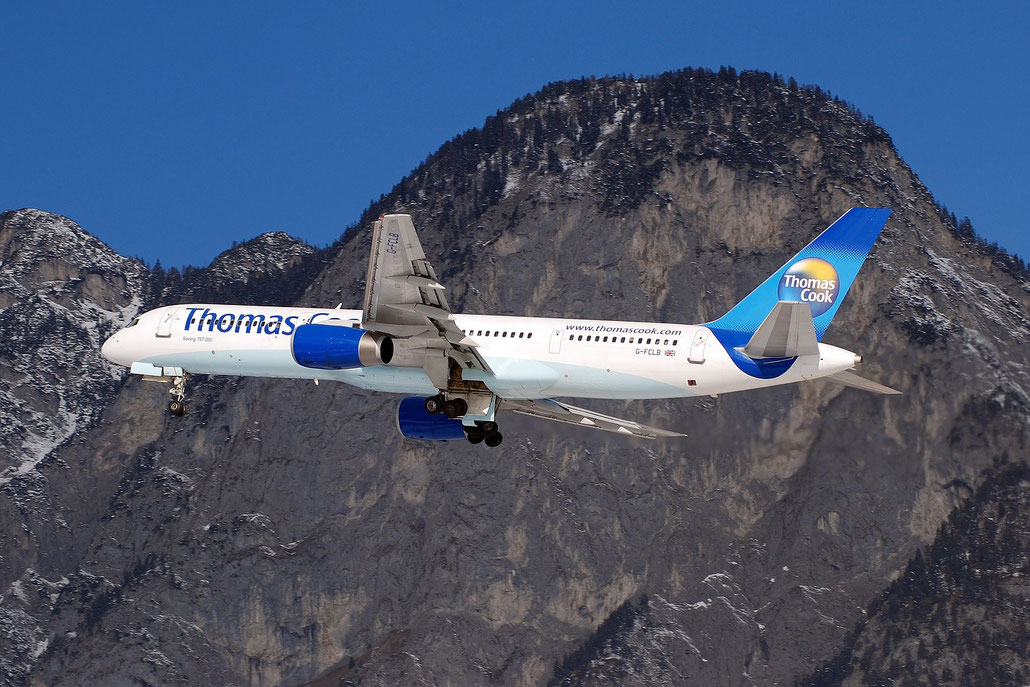 G-FCLB B757-28A 28164/749 Thomas Cook Airlines @ Innsbruck Airport 01.2012 © Piti Spotter Club Verona