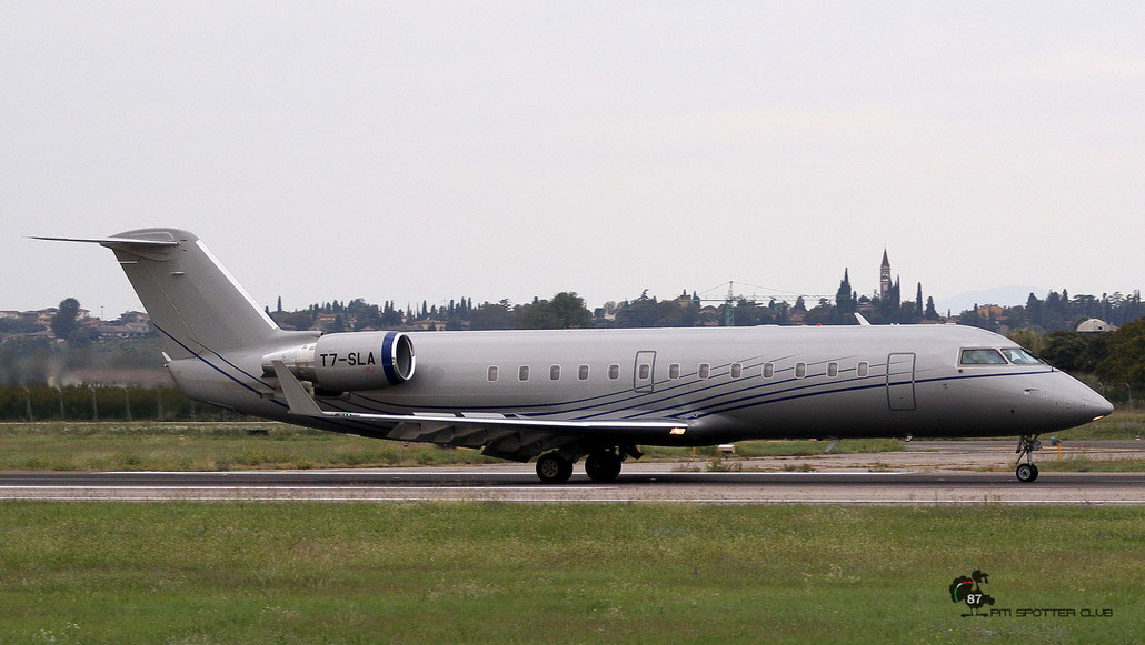 T7-SLA CL-850 8072 VJet @ Aeroporto di Verona 09.2019  © Piti Spotter Club Verona