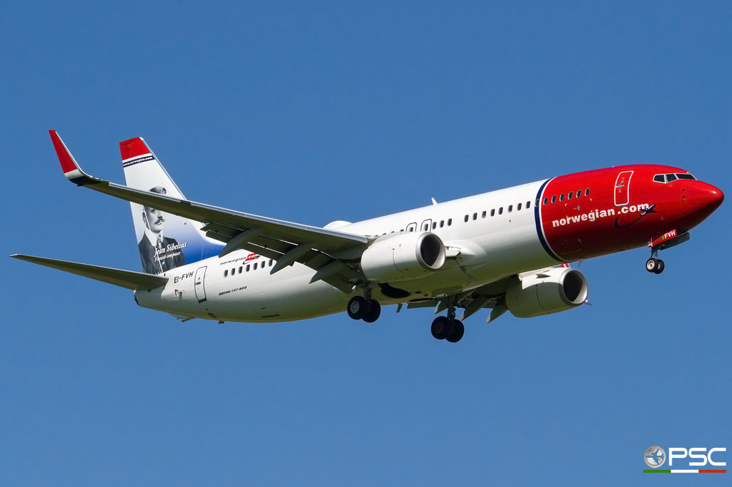 EI-FVH B737-800 42083/6232 Norwegian @ Aeroporto di Verona 30.06.2018  © Piti Spotter Club Verona