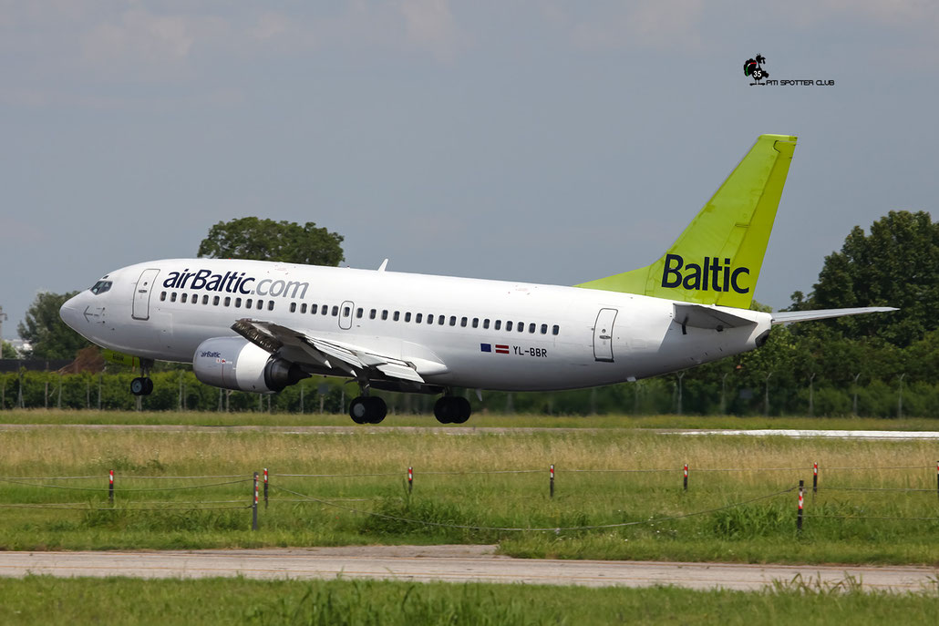 YL-BBR B737-31S 29266/3092 airBaltic @ Aeroporto di Verona - 18/06/2016 © Piti Spotter Club Verona