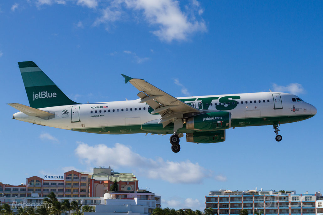 N746JB A320-232 3622 JetBlue Airways @ Sint Maarten Airport 09.04.2016 © Piti Spotter Club Verona