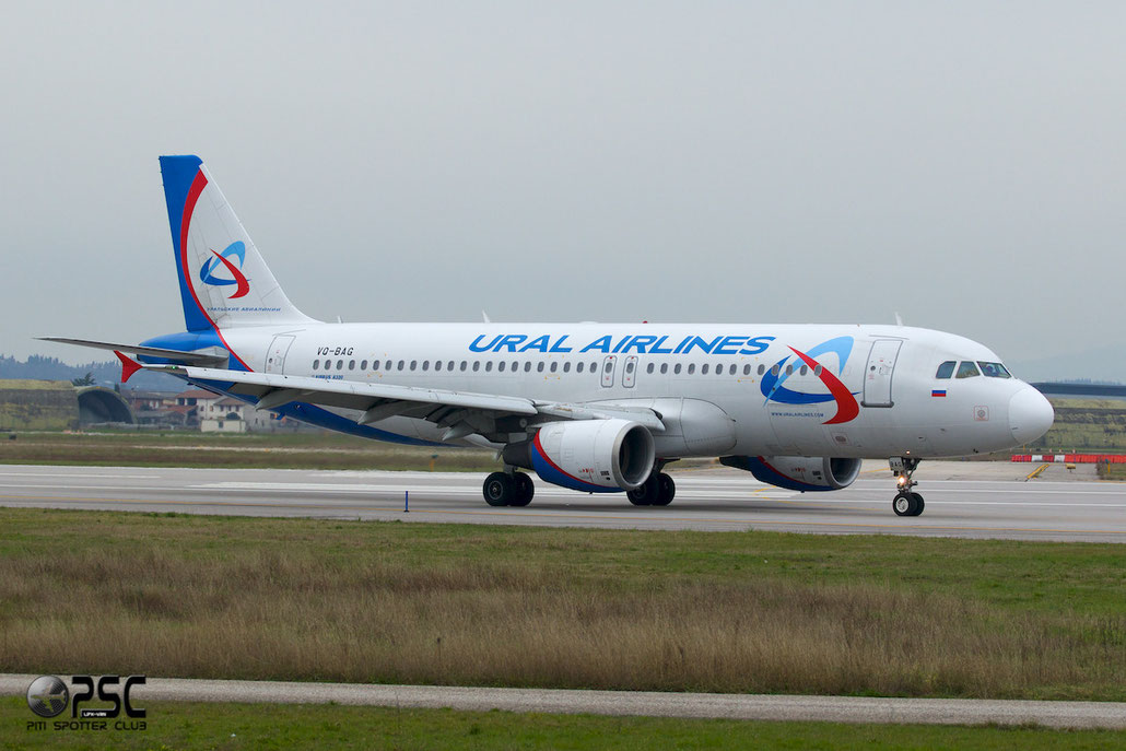 VQ-BAG A320-214 1063 Ural Airlines @ Aeroporto di Verona © Piti Spotter Club Verona