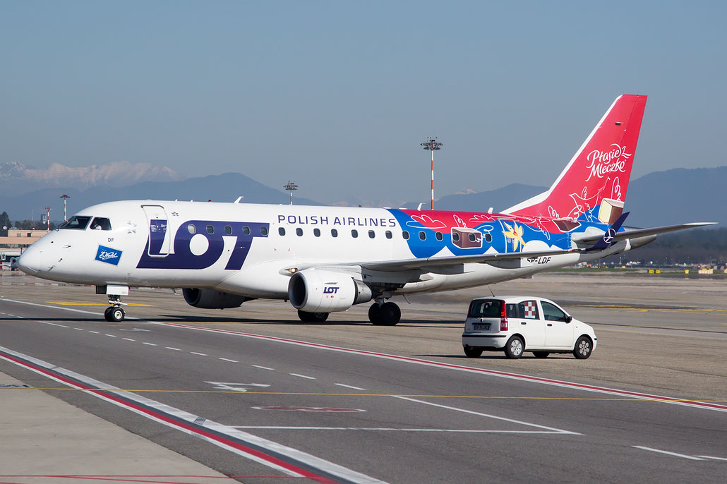 SP-LDF ERJ170LR 17000035 LOT Polish Airlines - Polskie Linie Lotnicze @ Milano Malpensa Airport 28.03.2017 © Piti Spotter Club Verona