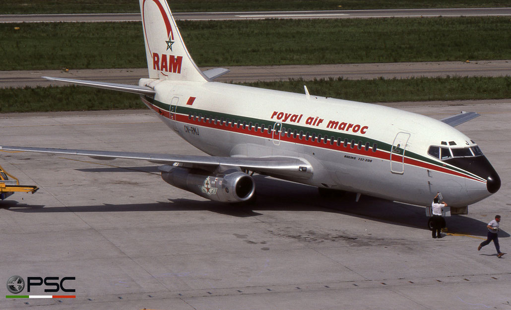 CN-RMJ B737-2B6 21215/452 Royal Air Maroc © 2018 courtesy of Marco Ceschi - Piti Spotter Club Verona