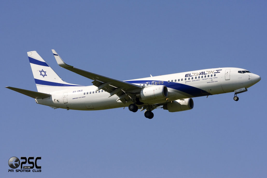 4X-EKS B737-8HX 36433/2702 El Al Israel Airlines