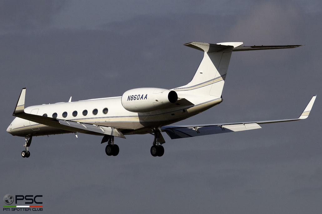 N860AA G550 5079 Bank of Utah @ Bruxelles Airport 14.03.2018 © Piti Spotter Club Verona