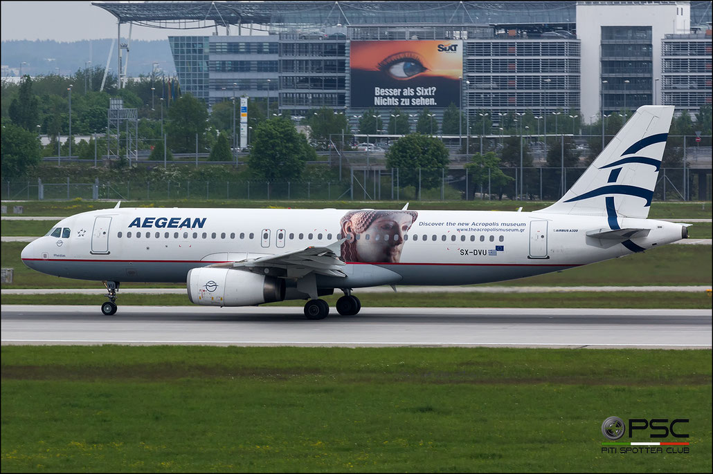 SX-DVU A320-232 3753 Aegean Airlines @ Munich Airport 2916 © Piti Spotter Club Verona