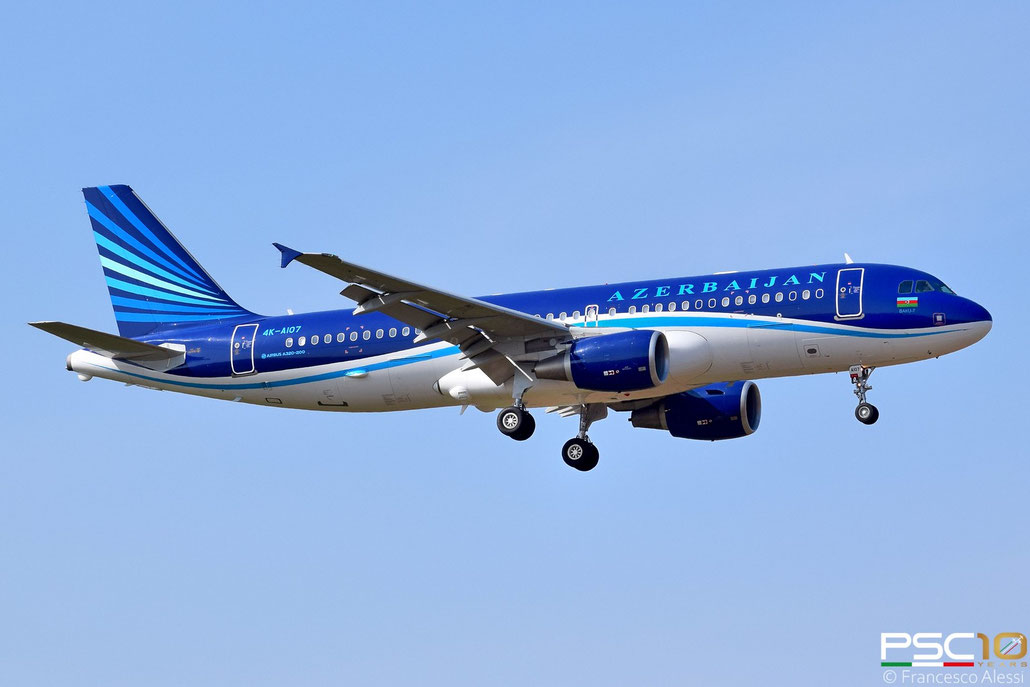 4K-AI07  A320-214 (ACJ)  6285  Azerbaijan Airlines - AZAL  @ Aeroporto di Verona  03 2022 © Piti Spotter Club Verona