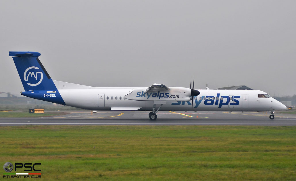9H-BEL  DHC-8-402  4230  Sky Alps  @ Aeroporto di Verona 11.2021 © Piti Spotter Club Verona