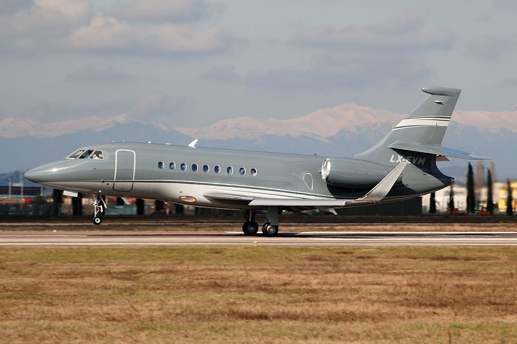 LX-EVM Falcon 2000LX 181 Global Jet Luxembourg