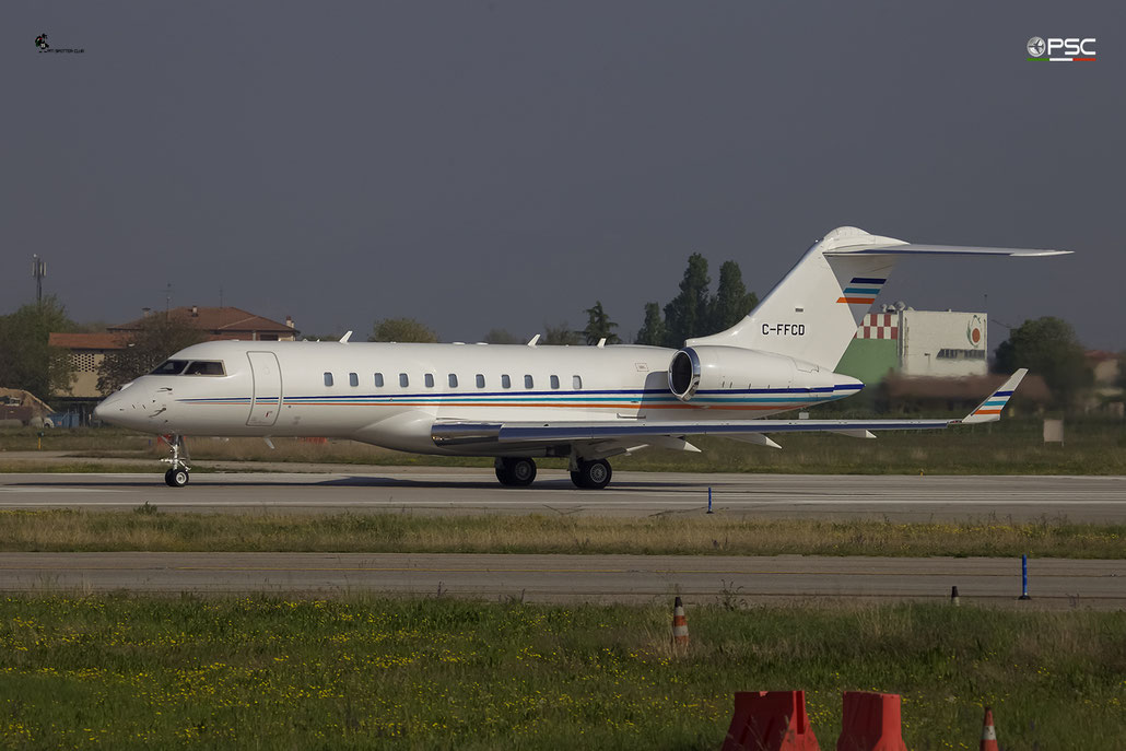 C-FFCD Global 5000 9188 Execaire @ Aeroporto di Verona 09.04.2017  © Piti Spotter Club Verona