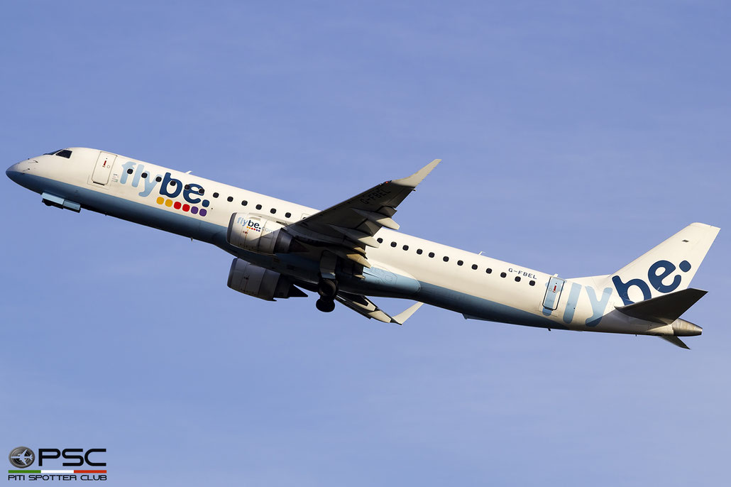G-FBEL ERJ195LR 19000184 Flybe - British European @ Edinburgh Airport 04.04.2017 © Piti Spotter Club Verona
