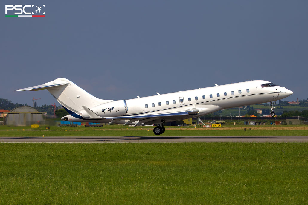 N180PE Bombardier Global 6000 9783  BR710-A2-20  Executive Jet Management 2017  @ Aeroporto di Verona 06 2024 © Piti Spotter Club Verona