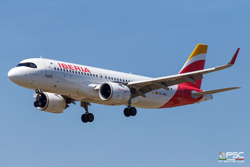 EC-MXU Airbus A320-251N 8221  LEAP 1A26 Patrulla Águila Iberia 2018 @ Barcellona BCN 05 2026 © Piti Spotter Club Verona