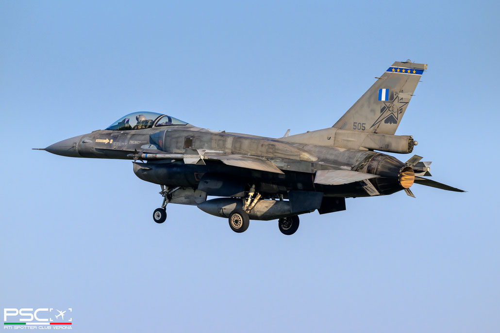 505  F-16C XK-6 343 Mira @ Leeuwarden Air Base 04 2025 © Piti Spotter Club Verona