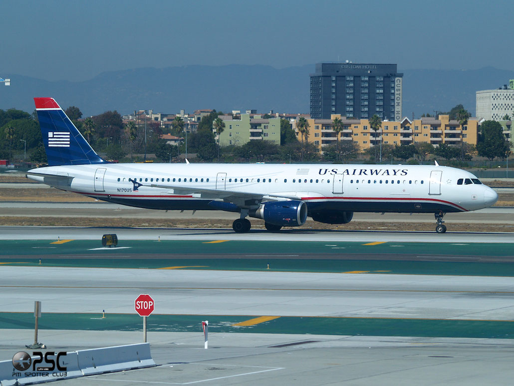 N170US A321-211 1462 US Airways @ Los Angeles Airport 18.10.2013 © Piti Spotter Club Verona