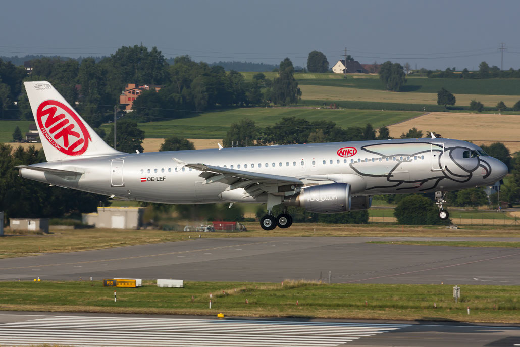 OE-LEF A320-214 4368 Niki @ Zurich Airport 20.07.2013 © Piti Spotter Club Verona