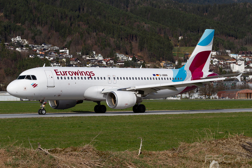 D-ABNN A320-214 1889 Eurowings @ Innsbruck 03.2024 © Piti Spotter Club Verona