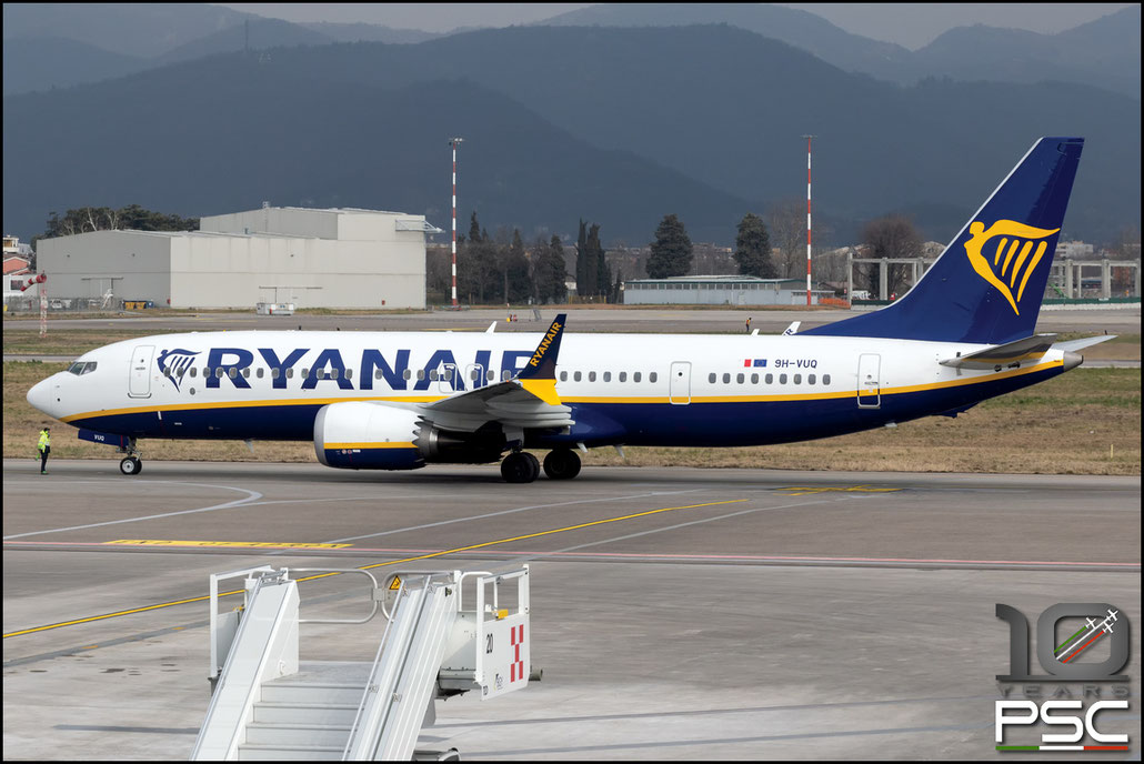 9H-VUQ  B737-8-200  65885/8137  Malta Air  @ Bergamo Airport © 02 2022 Piti Spotter Club Verona