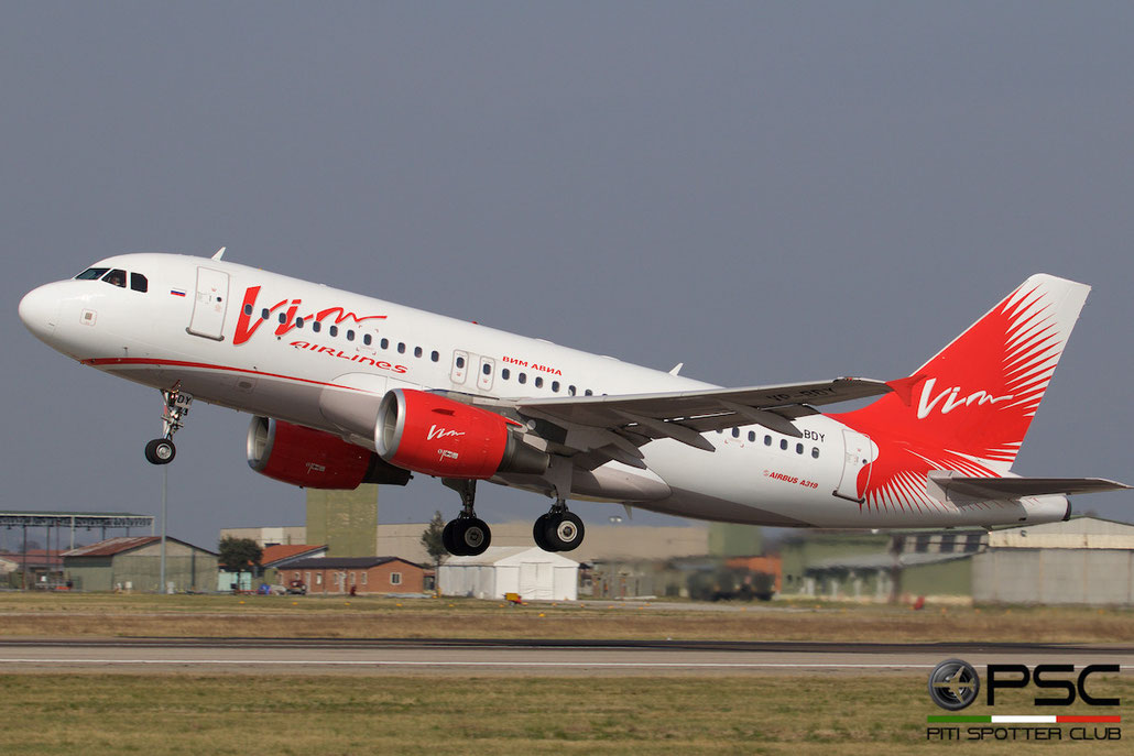 VP-BDY A319-111 2442 VIM Airlines @ Aeroporto di Verona © Piti Spotter Club Verona