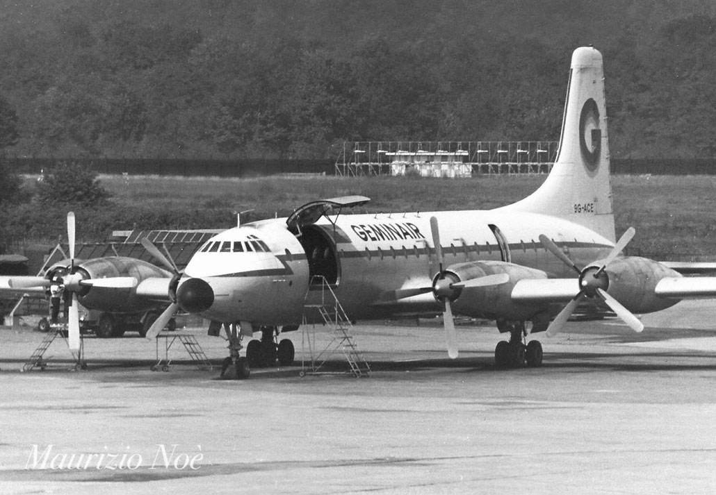 9G-ACE Bristol 175 Britannia 253 13514  Bristol Proteus  Gemini 1959 © collezione Maurizio Noè p.g.c. - Piti Spotter Club Verona