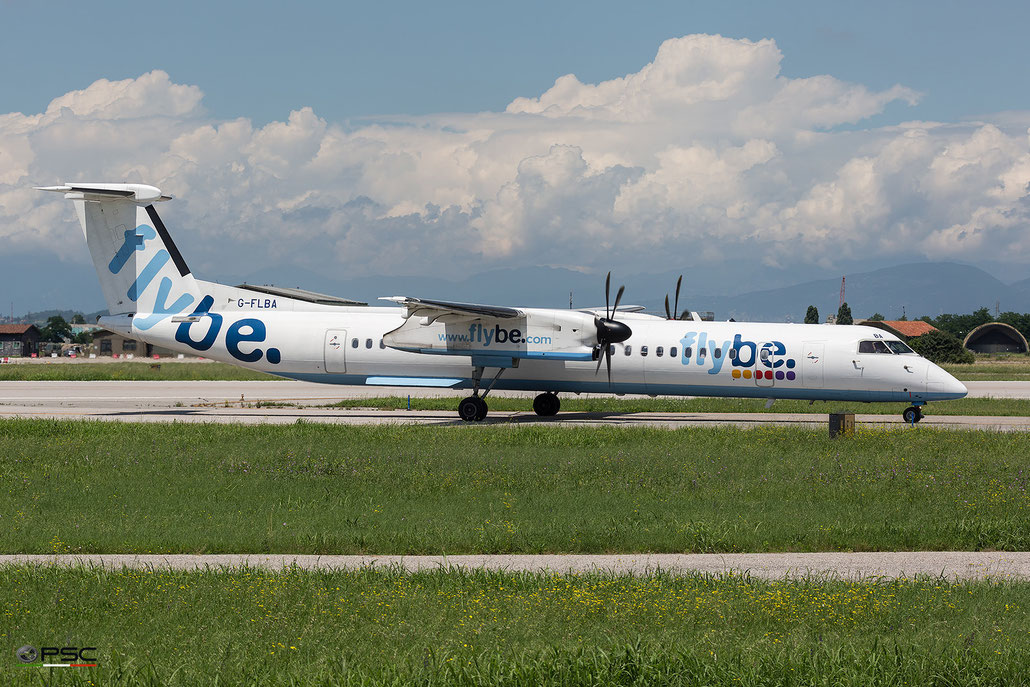 G-FLBA DHC-8-402 4253 Flybe - British European @ Aeroporto di Verona - 15/06/2016 © Piti Spotter Club Verona